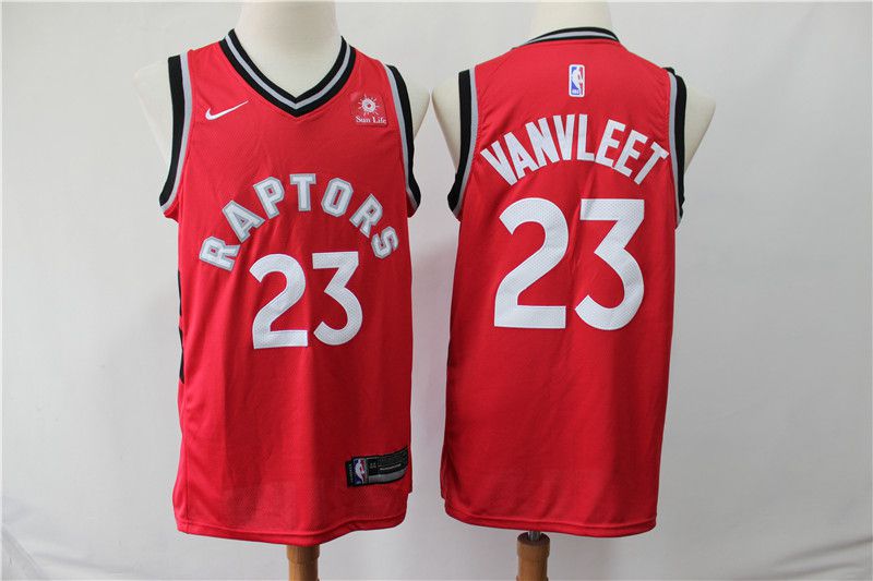 Men Toronto Raptors #23 Vanvleet Red Game Nike NBA Jerseys->charlotte hornets->NBA Jersey